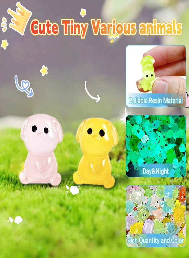CIYOJA 50 Pcs Mystery Bag Mini Resin Animals Glow in The Dark Figurines, Mini Figures Blind Bags for DIY Crafts, Fairy Garden Decor, Dollhouse Accessories, Party Favors, Surprise Gifts for Kids - Image 3